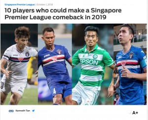 10 players who could make a Singapore Premier League comeback in 2019 FOX Sports Asia 2019-07-29 21-28-41